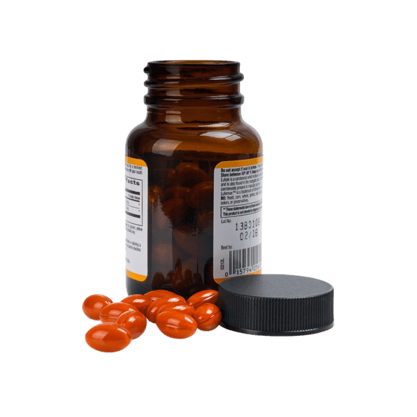Lutein eye health softgels